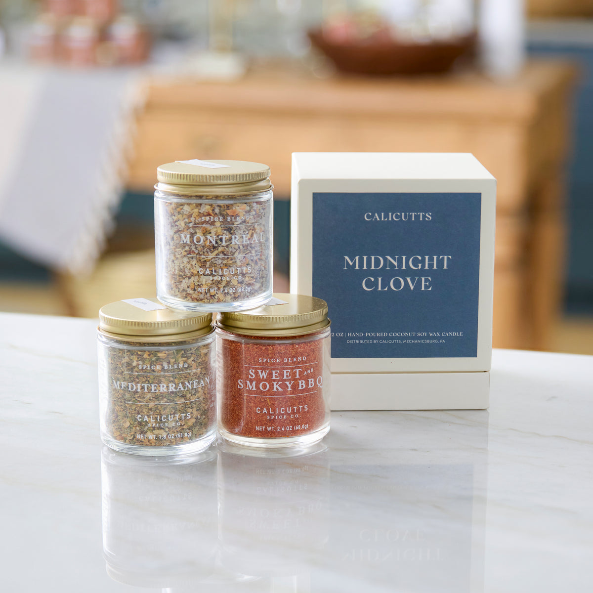 a group of jars of spices