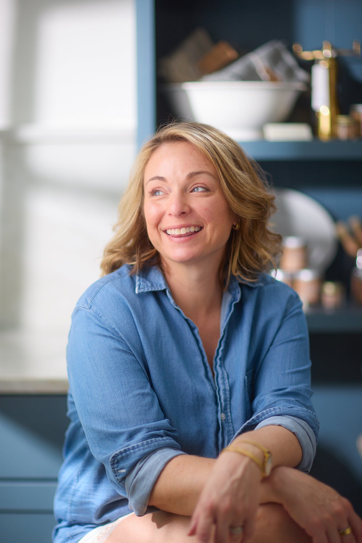 a woman smiling at the camera